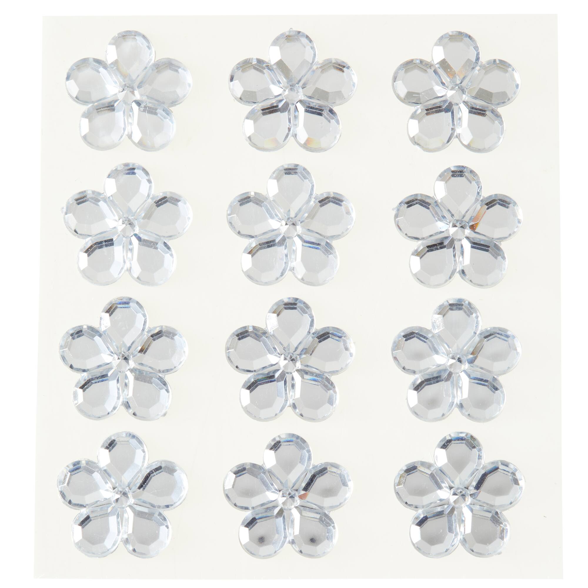 Clear Flower Rhinestone Stickers by Recollections™